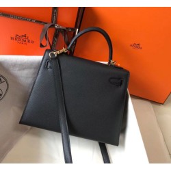Replica Hermes Kelly 25cm Sellier Bag Epsom Black Fake Replica Hermes Kelly 25cm Sellier Bag Epsom Black Fake