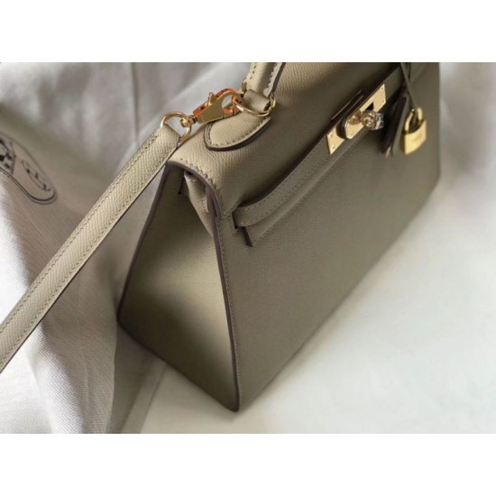 Replica Hermes Kelly 28cm Sellier Bag Tourterelle Epsom Fake