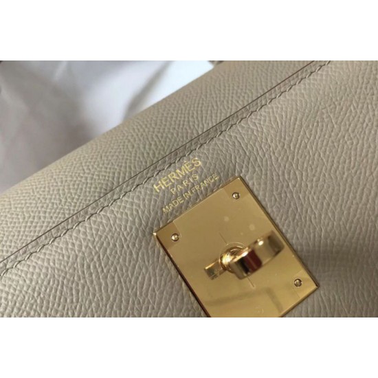 Replica Hermes Kelly 28cm Sellier Bag Tourterelle Epsom Fake