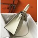 Replica Hermes Kelly 28cm Sellier Bag Epsom White Fake