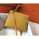 Replica Hermes Kelly 28cm Sellier Bag Yellow Epsom Fake