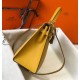 Replica Hermes Kelly 28cm Sellier Bag Yellow Epsom Fake