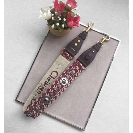 Replica Dior Oblique Shoulder Strap Bordeaux Fake