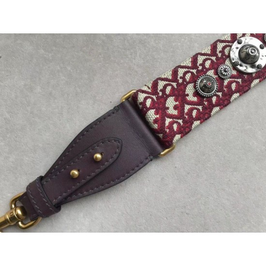 Replica Dior Oblique Shoulder Strap Bordeaux Fake