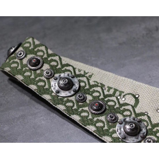 Replica Dior Oblique Shoulder Strap Green Fake