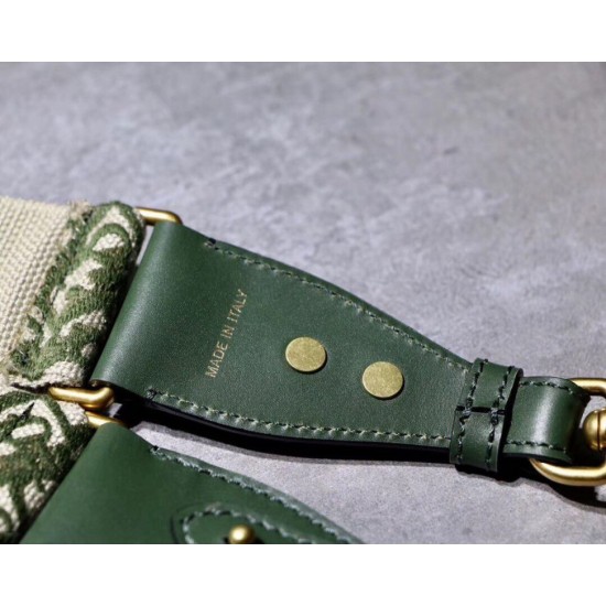Replica Dior Oblique Shoulder Strap Green Fake