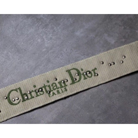 Replica Dior Oblique Shoulder Strap Green Fake