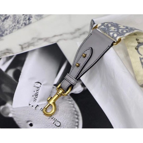 Replica Dior Oblique Shoulder Strap Grey Fake