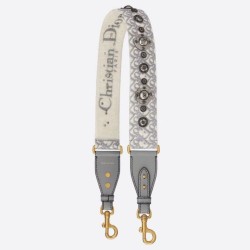 Replica Dior Oblique Shoulder Strap Grey Fake