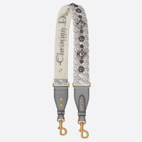 Replica Dior Oblique Shoulder Strap Grey Fake