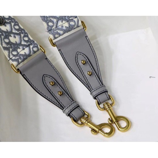 Replica Dior Oblique Shoulder Strap Grey Fake