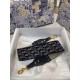 Replica Dior Shoulder Strap Dior Oblique Embroidered Velvet Blue Fake Replica Dior Shoulder Strap Dior Oblique Embroidered Velvet Blue Fake