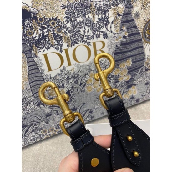 Replica Dior Shoulder Strap Dior Oblique Embroidered Velvet Blue Fake Replica Dior Shoulder Strap Dior Oblique Embroidered Velvet Blue Fake
