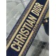 Replica Dior Shoulder Strap with Ring Embroidery Canvas Blue Fake