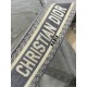 Replica Dior Shoulder Strap with Ring Embroidery Canvas Grey Fake