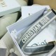 Replica Dior Embroidery Adjustable Shoulder Strap Grey Fake