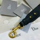 Replica Dior Embroidery Adjustable Shoulder Strap Grey Fake