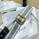 Replica Dior Embroidery Adjustable Shoulder Strap Grey Fake