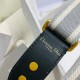 Replica Dior Embroidery Adjustable Shoulder Strap Grey Fake