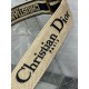 Replica Dior Adjustable Shoulder Strap with Ring Embroidery Black Fake