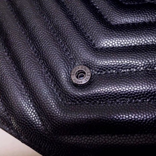 Replica YSL Saint Laurent WOC Envelope Chain Wallet All Black Fake