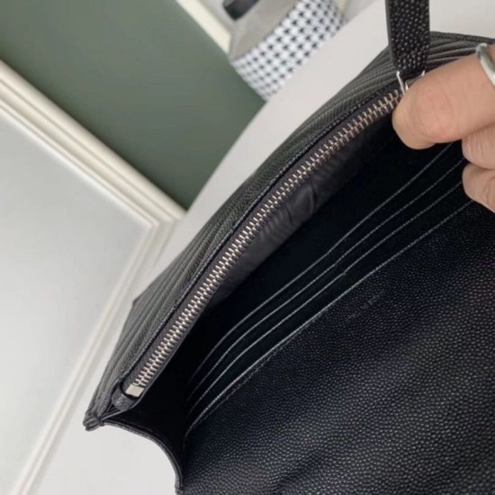 Replica YSL Saint Laurent WOC Envelope Chain Wallet Noir Fake