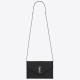 Replica YSL Saint Laurent WOC Envelope Chain Wallet Noir Fake