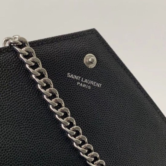 Replica YSL Saint Laurent WOC Monogram Chain Wallet Noir Fake