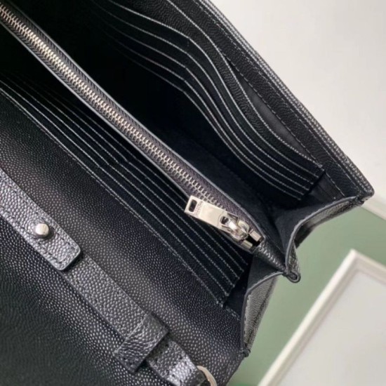 Replica YSL Saint Laurent WOC Monogram Chain Wallet Noir Fake
