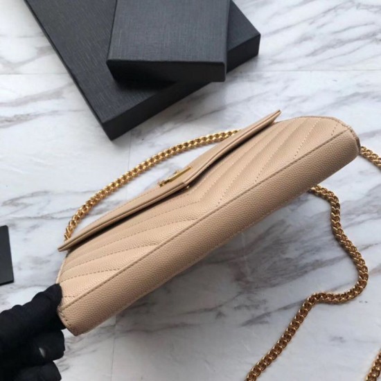 Replica YSL Saint Laurent WOC Monogram Chain Wallet Poudre Fake