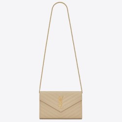 Replica YSL Saint Laurent WOC Monogram Chain Wallet Poudre Fake