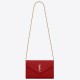 Replica YSL Saint Laurent WOC Monogram Chain Wallet Red Fake