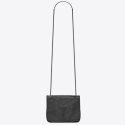 Replica YSL Saint Laurent WOC Niki Chain Wallet Storm Crinkled Fake