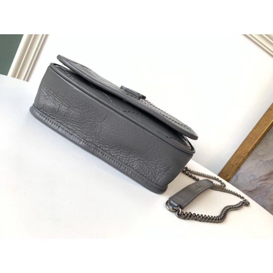 Replica YSL Saint Laurent WOC Niki Chain Wallet Storm Crinkled Fake Replica YSL Saint Laurent WOC Niki Chain Wallet Storm Crinkled Fake