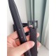 Replica YSL Saint Laurent Cassandre Square Buckle Belt 20MM All Black Fake