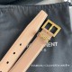 Replica YSL Saint Laurent Cassandre Square Buckle Belt 30MM Beige Fake
