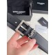 Replica YSL Saint Laurent Cassandre Square Buckle Belt 30MM Noir Fake