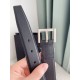 Replica YSL Saint Laurent Cassandre Square Buckle Belt 30MM Noir Fake