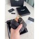 Replica YSL Saint Laurent Cassandre Square Buckle Belt 30MM Black Fake