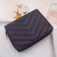 Replica YSL Saint Laurent Compact Zip Around Wallet Black Fake