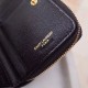 Replica YSL Saint Laurent Compact Zip Around Wallet Black Fake