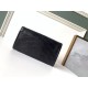Replica YSL Saint Laurent Niki Large Wallet Crinkled Vintage Black Fake