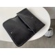 Replica YSL Saint Laurent Niki Large Wallet Crinkled Vintage Black Fake