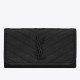 Replica YSL Saint Laurent Niki Large Wallet Crinkled Vintage Black Fake