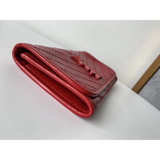 Replica YSL Saint Laurent Niki Large Wallet Crinkled Vintage Red Fake Replica YSL Saint Laurent Niki Large Wallet Crinkled Vintage Red Fake