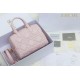 Replica Dior Groove 25 Bag in Biscuit Macrocannage Pink