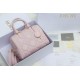 Replica Dior Groove 25 Bag in Biscuit Macrocannage Pink