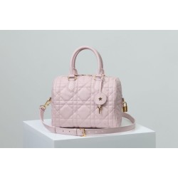 Replica Dior Groove 25 Bag in Biscuit Macrocannage Pink