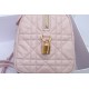 Replica Dior Groove 25 Bag in Biscuit Macrocannage Pink