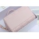 Replica Dior Groove 25 Bag in Biscuit Macrocannage Pink